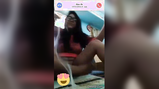 Smiling Indian with glasses listens to music and undresses at once | XXX Video on AllSex.XXX