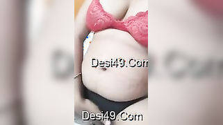 Amateur Desi turns on very much touching her gigantic hooters | XXX Video on AllSex.XXX