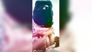 Desi is smart enough to put on a balaclava before exposing boobs | XXX Video on AllSex.XXX