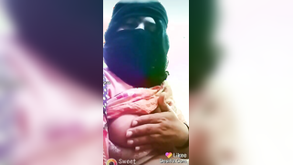Desi is smart enough to put on a balaclava before exposing boobs | XXX Video on AllSex.XXX