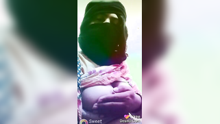Desi is smart enough to put on a balaclava before exposing boobs | XXX Video on AllSex.XXX