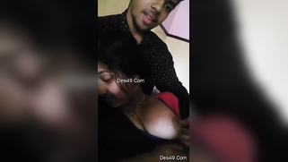 Raunchy guy pulls Desi girlfriend's tits out to have some fun | XXX Video on AllSex.XXX