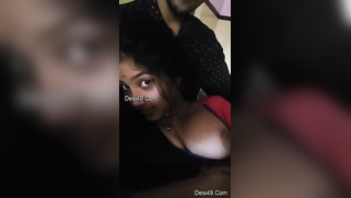 Raunchy guy pulls Desi girlfriend's tits out to have some fun | XXX Video on AllSex.XXX