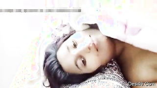 Pretty Desi female wakes up with the idea of filming XXX video | XXX Video on AllSex.XXX