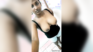 Dirty Desi college girl makes beautiful boobs leave black top | XXX Video on AllSex.XXX
