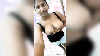 Dirty Desi college girl makes beautiful boobs leave black top | XXX Video on AllSex.XXX