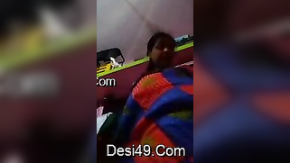 Lustful Desi BBW spreads vagina before going on a date with lover