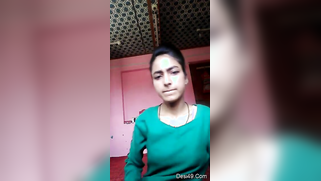 Dissolute Desi camgirl lifts green dress to brag about XXX parts | XXX Video on AllSex.XXX