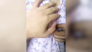 Cameraman goes crazy when he touches Indian wife's soft boobies