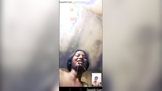 Desi surprises internet friend showing boobs during the video call