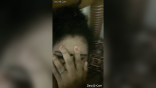 Goal-seeking Desi man films breasts of his shy spouse in the bedroom