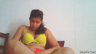 Cute possessor of natural Desi tits puts on clothes in front of camera | XXX Video on AllSex.XXX