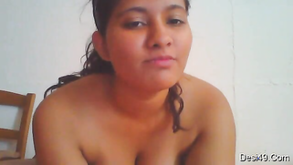 Cute possessor of natural Desi tits puts on clothes in front of camera | XXX Video on AllSex.XXX