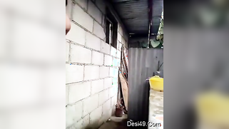 Slender Desi with a pretty face decides to wash her body outdoors | XXX Video on AllSex.XXX