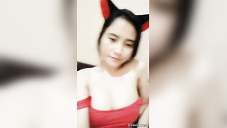 Tits of the Indian kitty in a red dress will make spectators horny | XXX Video on AllSex.XXX