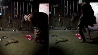 Perv hides in the barn to film the naked body of his Desi landlady | XXX Video on AllSex.XXX