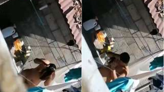 Sneaky boy with camera films his naked Indian neighbor after bathing | XXX Video on AllSex.XXX