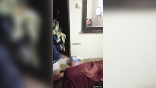 Lazy Indian man films the girlfriend after she comes out from shower | XXX Video on AllSex.XXX