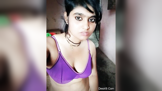 Whorish Indian wife flashes pussy and next step is to show tits