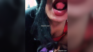 Indian babe in fishnet leggings has seductive red lips and booty | XXX Video on AllSex.XXX