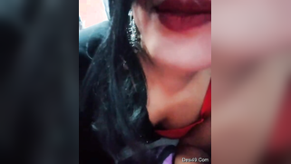 Indian babe in fishnet leggings has seductive red lips and booty | XXX Video on AllSex.XXX