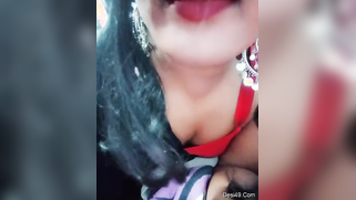 Indian babe in fishnet leggings has seductive red lips and booty | XXX Video on AllSex.XXX