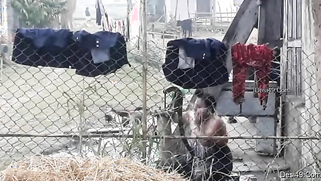 Village guy replenishes XXX collection with a Desi bathing outdoors | XXX Video on AllSex.XXX