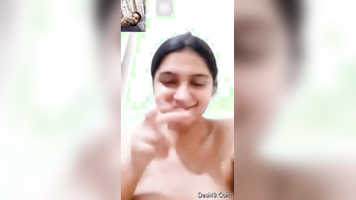 Internet friend sees Indian cutie's tits and it makes him very happy | XXX Video on AllSex.XXX