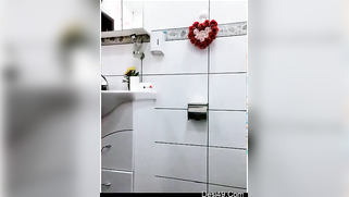 Bathroom is the only place where married Desi camgirl can show butt | XXX Video on AllSex.XXX