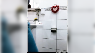 Bathroom is the only place where married Desi camgirl can show butt | XXX Video on AllSex.XXX