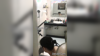 Hidden camera films the nerdy Desi homeowner taking a shower | XXX Video on AllSex.XXX