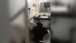 Hidden camera films the nerdy Desi homeowner taking a shower | XXX Video on AllSex.XXX