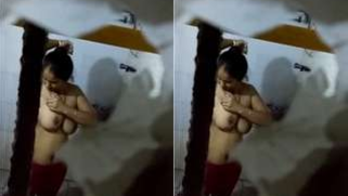 There is a hole in the bathroom and perv films the naked Indian | XXX Video on AllSex.XXX