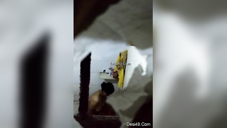 There is a hole in the bathroom and perv films the naked Indian | XXX Video on AllSex.XXX