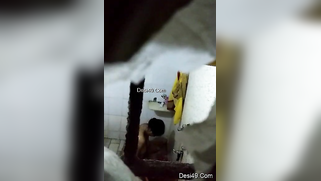 There is a hole in the bathroom and perv films the naked Indian | XXX Video on AllSex.XXX