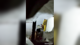 There is a hole in the bathroom and perv films the naked Indian | XXX Video on AllSex.XXX