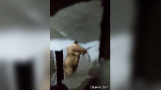 There is a hole in the bathroom and perv films the naked Indian | XXX Video on AllSex.XXX