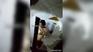 There is a hole in the bathroom and perv films the naked Indian | XXX Video on AllSex.XXX