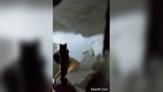 There is a hole in the bathroom and perv films the naked Indian | XXX Video on AllSex.XXX