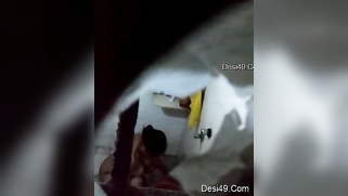 There is a hole in the bathroom and perv films the naked Indian | XXX Video on AllSex.XXX