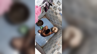 Tenant acts like Spider Man trying to film the naked Indian aunty | XXX Video on AllSex.XXX