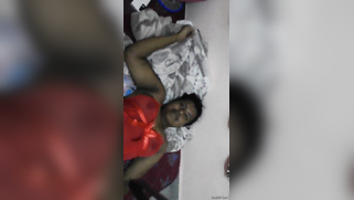 Woman in red lingerie lies on the bed and the Indian hubby is so horny | XXX Video on AllSex.XXX