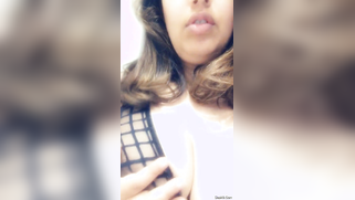 Indian babe's breasts are so big that she can easily lick nipples | XXX Video on AllSex.XXX