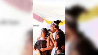 Nasty Indian mom reveals boobs and dances in front of guests | XXX Video on AllSex.XXX