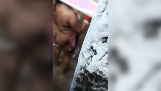 Boy films the Desi aunty taking a shower after buying a camera