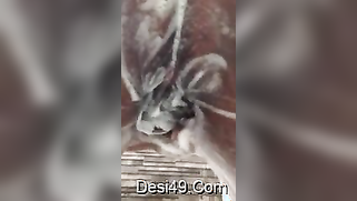 It looks weird still the Indian mom lets film her taking a shower | XXX Video on AllSex.XXX