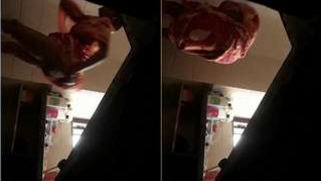 Indian landlady flashes butt without knowing about a hidden camera | XXX Video on AllSex.XXX