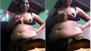 Aunty flashes left chest thinking it will be enough for the blackmailer | XXX Video on AllSex.XXX