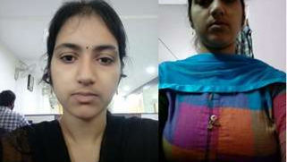 Paunchy Indian girl is used to dressing in front of the camera