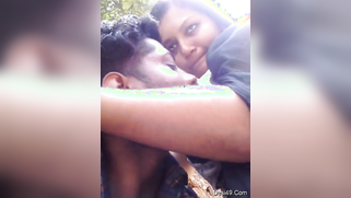 Amateur outdoor video of the mustached Indian licking girl's nipples | XXX Video on AllSex.XXX